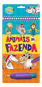 Colorindo Com Agua - Animais da Fazenda