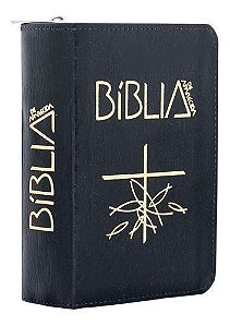 Bíblia de Aparecida - Bolso - Zíper Preta