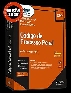 Código De Processo Penal Comentado Para Concursos (Cpp)  - (15Ed/25)