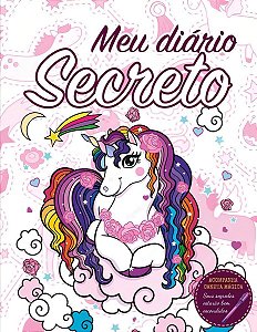 Diário Secreto - Unicornio Branco - Com Caneta Mágica