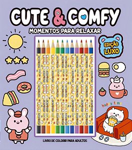 Cute & Comfy Momentos Para Relaxar - Edição De Luxo - 12 Lápis De Cor