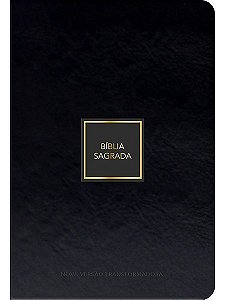 Bíblia Sagrada NVT - Luxo - Preta e Dourado