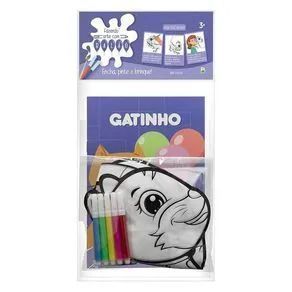 Fazendo Arte Com Balão! - Atividades & Colorir: Gatinho