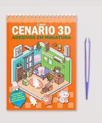 Livro Cenário 3D – Monte Cenários com Adesivos em Miniatura