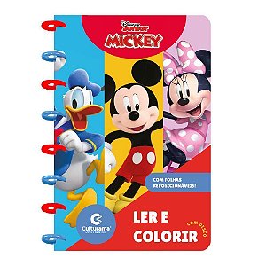 Livro Para Colorir Com Discos - Mickey