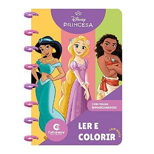 Livro Para Colorir Com Discos - Princesas