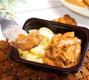 Estrogonofe de Carne, Arroz Branco e Batata Souteé - 300g