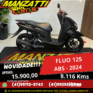Moto Yamaha Fluo 125cc ABS Preta 2024