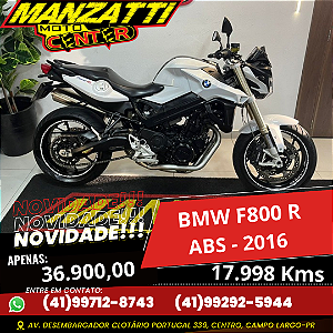 Moto BMW F800 R ABS Branca 2016
