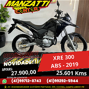 Moto Honda XRE 300 ABS Azul 2019