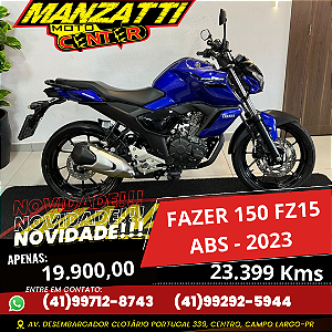 Moto Yamaha Fazer FZ15 ABS 150cc Azul 2023