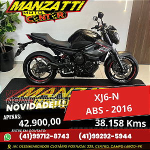 Moto Yamaha XJ6-N ABS Preta 2016