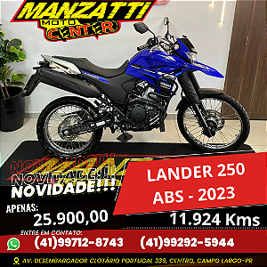 Moto Yamaha XTZ 250 Lander ABS Azul 2023
