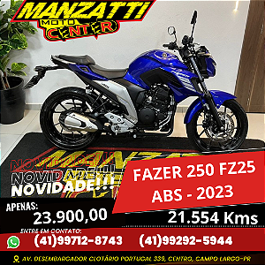 Moto Yamaha Fazer 250cc FZ25 ABS Azul 2023