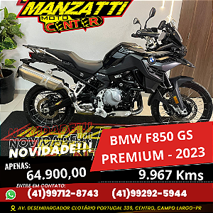 Moto BMW F850GS Premium Preta 2023 - Triple Black