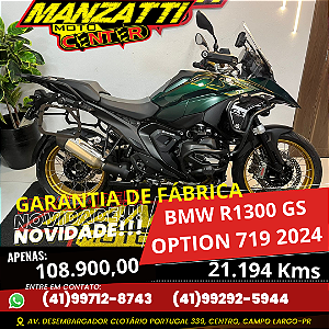 Moto BMW R1300 GS Tramutana Option 719 Verde 2024 - Garantia de Fábrica
