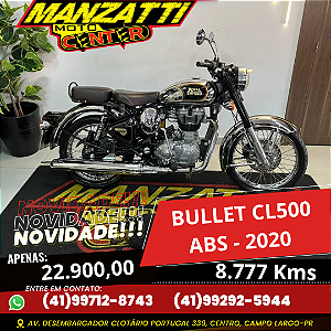 Moto Royal Enfield Bullet CL500 ABS Prata 2020