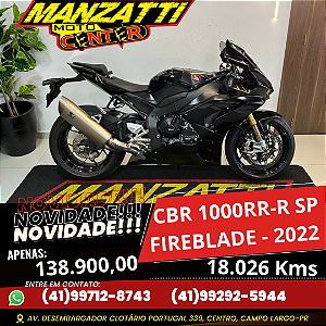 Moto Honda CBR 1000RR-R SP Fireblade ABS Preta 2022