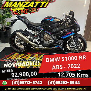 Moto BMW S1000RR ABS Preta 2022