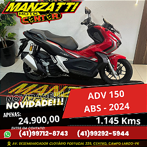 Moto Honda ADV 150 ABS Vermelha 2024