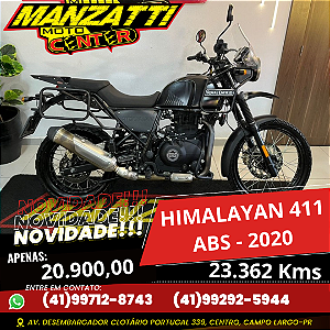 Moto Royal Enfield Himalayan 411cc ABS Preta 2020