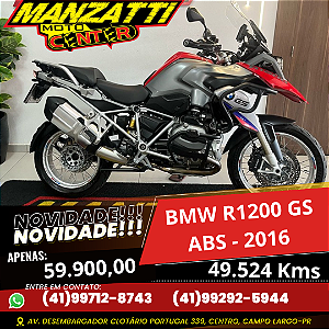 Moto BMW R1200 GS Premium Vermelha 2016