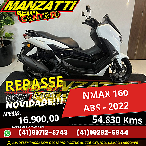 Moto Yamaha NMAX 160 ABS Branca 2022 - REPASSE