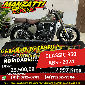 Moto Royal Enfield Classic 350 ABS Cinza 2023 - Garantia de Fábrica