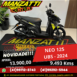 Moto Yamaha Neo 125 UBS Preta 2024