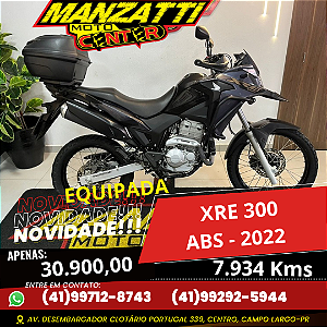 Moto Honda XRE 300 ABS Cinza 2022
