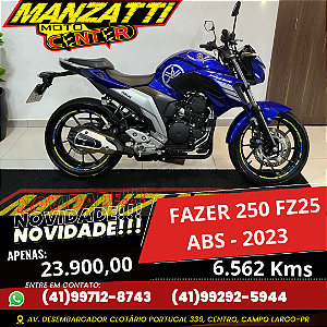 Moto Yamaha Fazer 250cc FZ25 ABS Azul 2023