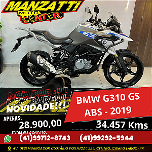 Moto BMW G310 GS ABS Branca 2019