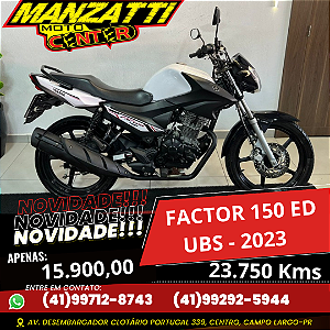 Moto Yamaha Factor 150 ED Branca 2023