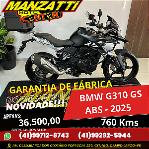 Moto BMW G310 GS ABS Preta 2025