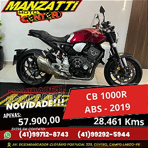 Moto Honda CB 1000R ABS Vermelha 2019