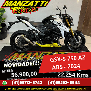 Moto Suzuki GSX-S 750 AZ ABS Preta 2024
