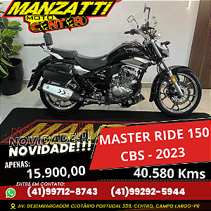Moto Suzuki/Haojue Master Ride 150cc Preta 2023