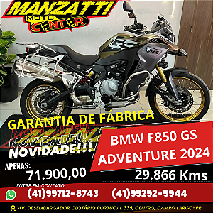 Moto BMW F850GS Adventure ABS Marrom 2024 - Garantia de Fábrica