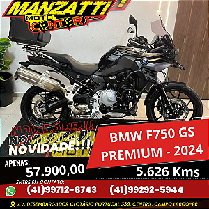 Moto BMW F750 GS Premium Triple Black 2024 - EQUIPADA