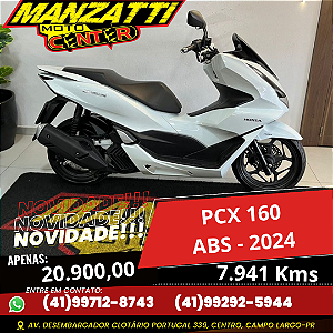Moto Honda PCX 160 ABS Branca 2024