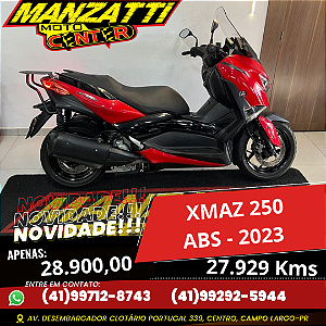 Moto Yamaha XMAX 250cc ABS Vermelha 2023