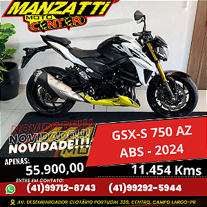 Moto Suzuki GSX-S 750 AZ ABS Preta 2024