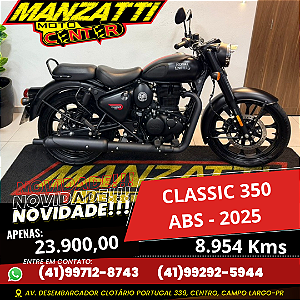 Moto Royal Enfield Classic Halcyon Black 350 ABS Preta 2018