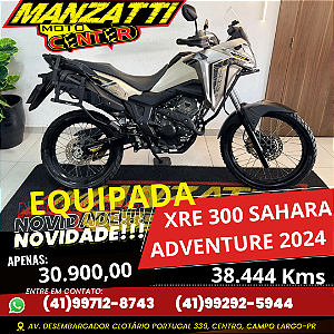 Moto Honda XRE 300 Sahara Adventure ABS Bege 2024