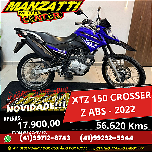 Moto Yamaha XTZ 150 Crosser Z ABS Azul 2022