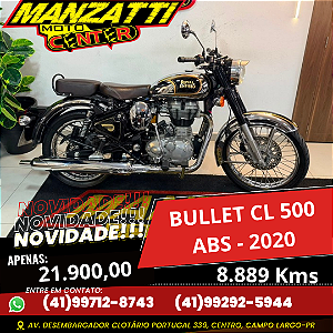 Moto Royal Enfield Bullet CL500 ABS Prata 2020