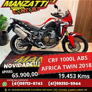 Moto Honda CRF 1000L Africa Twin Vermelha 2018