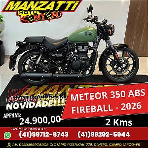 Moto Royal Enfield Meteor Fireball Green 350 ABS Verde 2026
