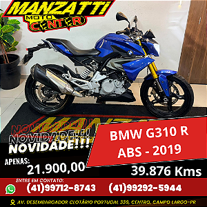 Moto BMW G310 R ABS Azul 2019 Usada