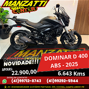 Moto Bajaj Dominar D400 ABS Preta 2025